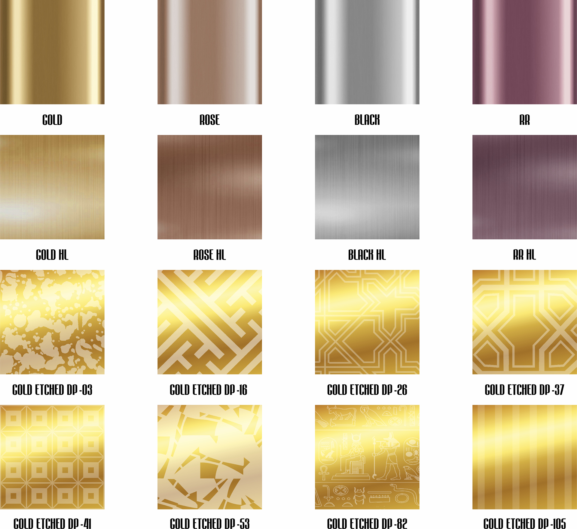 Decorative Stainless Sheet Types